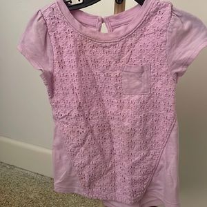 Short sleeve pink top